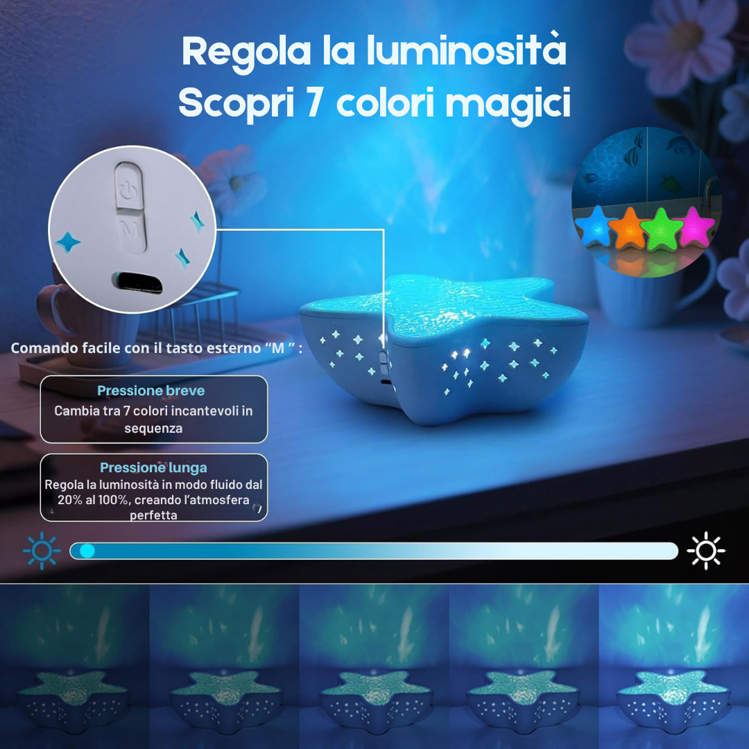 Lampada Stella LED Rilassante